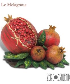 Melagrane quadruple in Terracotta dipinte a mano – il frutto dell’autunno