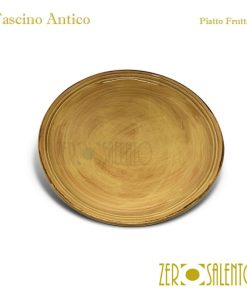 Piatto Frutta in Terracotta – Ceramica Fascino Antico giallo