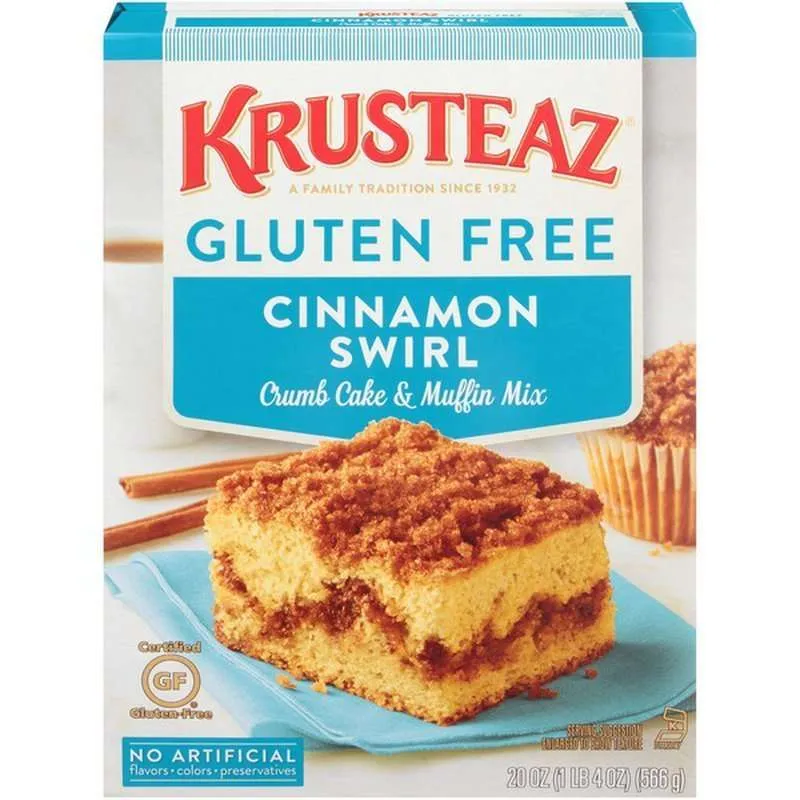 Krusteaz Gluten Free Crumb Cake&Muffin Mix Cinnamon Swirl