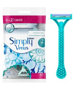 GILLETTE SIMPLY VENUS Rasoio Usa & Getta a due lame con aloe vera 6 pz
